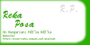 reka posa business card